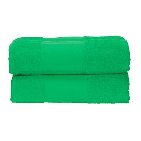 Badetuch mit Bordüre in Irish Green von A&R (Artnum: AR071