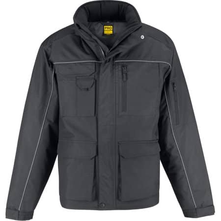 Wind- und wasserabweisende Workwear-Jacke mit Reflektelementen von B&C (Artnum: BCJUC41