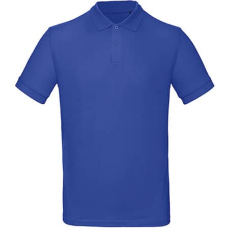 Klassisches Herren-Poloshirt aus Bio-Baumwolle in Cobalt Blue von B&C (Artnum: BCPM430