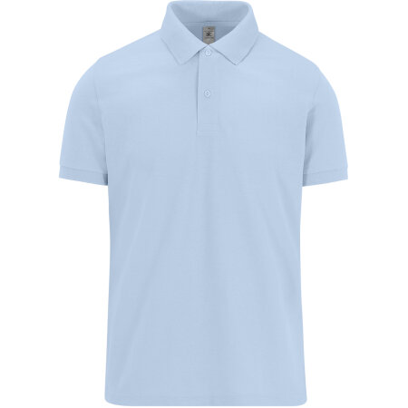 Modisches Herren-Poloshirt in Blush Blue von B&C (Artnum: BCPU424