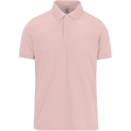 Modisches Herren-Poloshirt in Blush Pink von B&C (Artnum: BCPU424