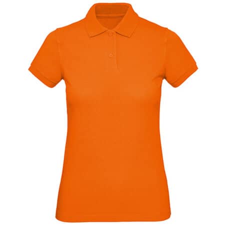 Klassisches weiches Damen-Poloshirt in Orange von B&C (Artnum: BCPW440
