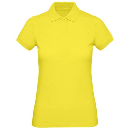 Klassisches weiches Damen-Poloshirt in Solar Yellow von B&C (Artnum: BCPW440