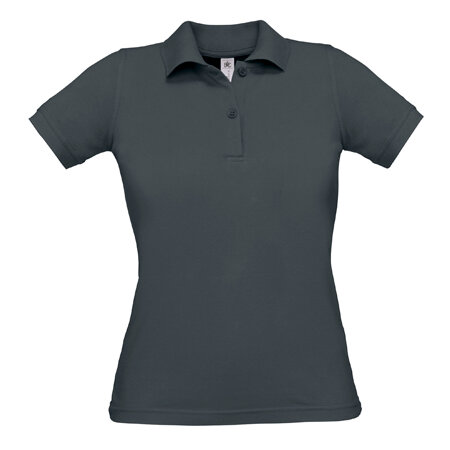 Basic Damen Poloshirt in Dark Grey (Solid) von B&C (Artnum: BCPW455