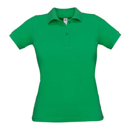 Basic Damen Poloshirt in Kelly Green von B&C (Artnum: BCPW455