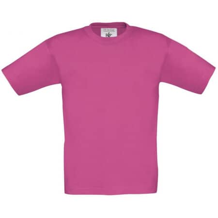 Basic Kinder T-Shirt in Fuchsia von B&C (Artnum: BCTK300