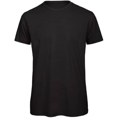 Medium Fit Herren T-Shirt aus Bio-Baumwolle in Black von B&C (Artnum: BCTM042