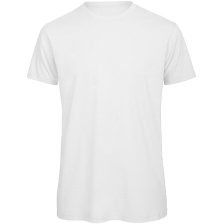 Medium Fit Herren T-Shirt aus Bio-Baumwolle in White von B&C (Artnum: BCTM042