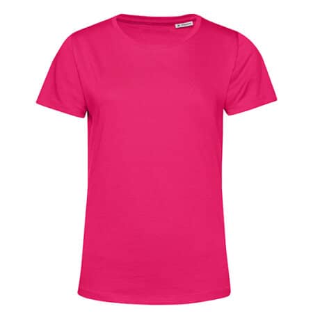 Weiches Basic Damen Bio T-Shirt in Magenta Pink von B&C (Artnum: BCTW02B