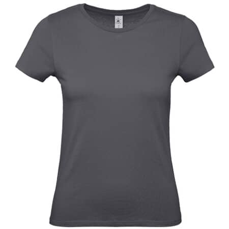 Basic Damen T-Shirt in Dark Grey (Solid) von B&C (Artnum: BCTW02T