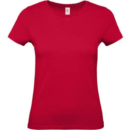 Basic Damen T-Shirt in Deep Red von B&C (Artnum: BCTW02T
