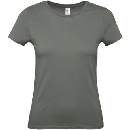 Basic Damen T-Shirt in Millennial Khaki von B&C (Artnum: BCTW02T