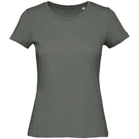 Basic Damen T-Shirt aus Bio-Baumwolle in Millennial Khaki von B&C (Artnum: BCTW043