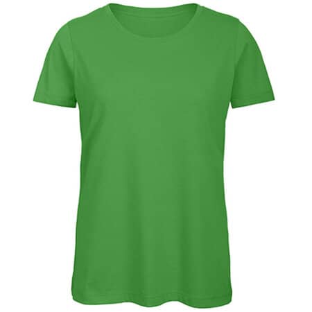 Basic Damen T-Shirt aus Bio-Baumwolle in Real Green von B&C (Artnum: BCTW043