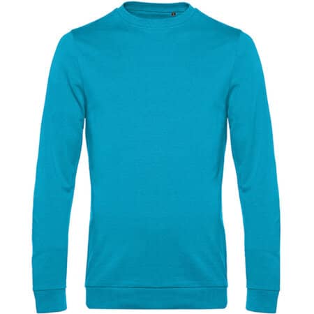 Leichtes Basic Herren-Sweatshirt in Hawaiian Blue von B&C (Artnum: BCWU01W