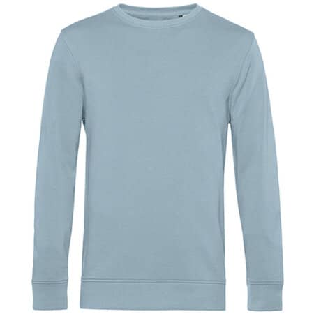 Bio Herren-Sweatshirt mit recyceltem Polyester in Blue Fog von B&C (Artnum: BCWU31B