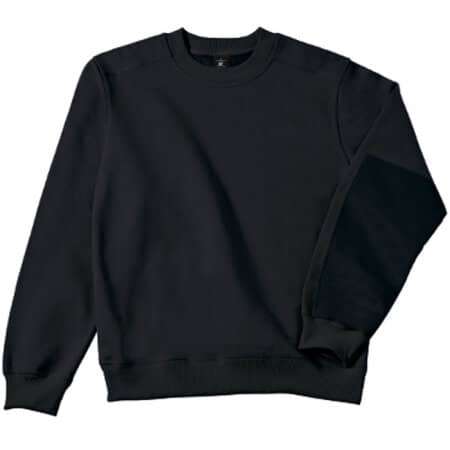 Hochwertiges Unisex Workwear Sweatshirt in Black von B&C (Artnum: BCWUC20