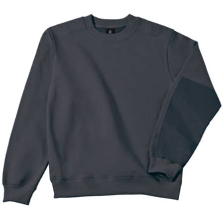 Hochwertiges Unisex Workwear Sweatshirt in Dark Grey (Solid) von B&C (Artnum: BCWUC20