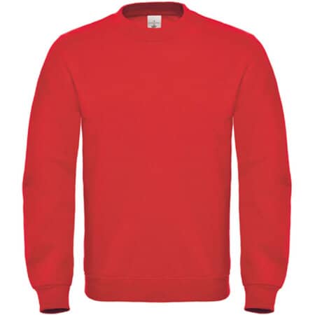 Basic Herren-Sweatshirt im zeitgemäßen Schnitt in Red von B&C (Artnum: BCWUI20