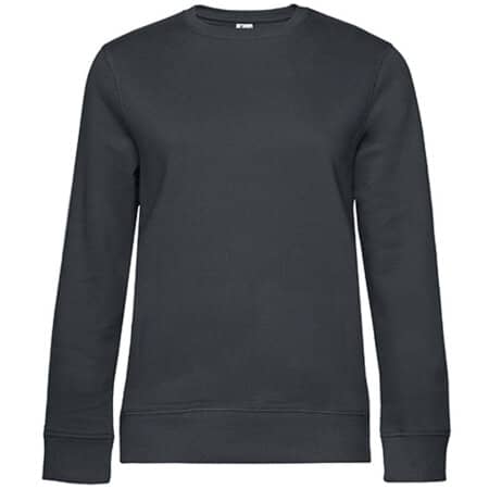 Extra weiches Damen-Sweatshirt in Asphalt von B&C (Artnum: BCWW01Q