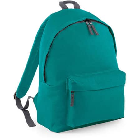Original Fashion Backpack in Emerald|Graphite Grey von BagBase (Artnum: BG125