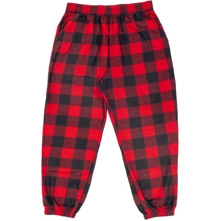 Flannel Jogger Pant in Red - Black (Checked) von Burnside (Artnum: BU8810