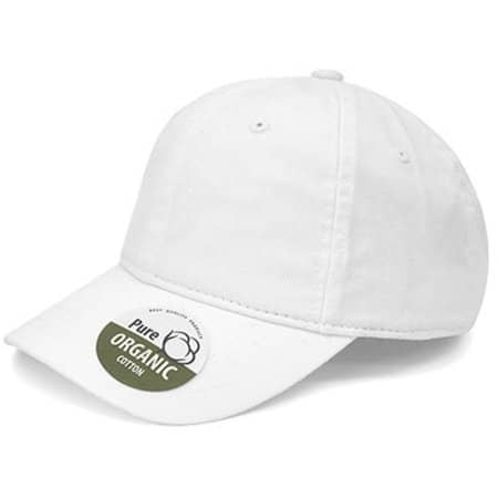 Nachhaltige Organic Dad Cap aus Bio-Baumwolle in White von Brain Waves (Artnum: BW7017