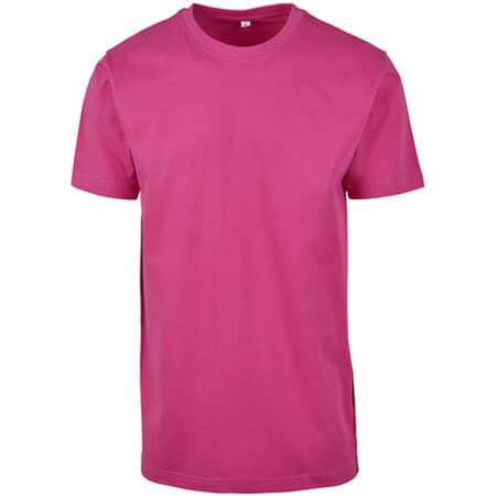 Slim Fit Herren T-Shirt in Hibiskus Pink von Build Your Brand (Artnum: BY004