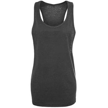 Ladies` Loose Tank in Charcoal (Heather) von Build Your Brand (Artnum: BY020