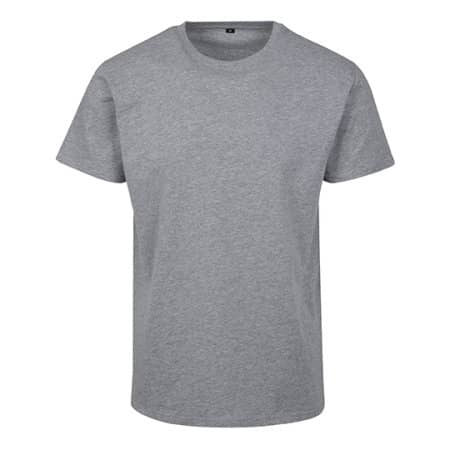 Basic T-Shirt in Heather Grey von Build Your Brand (Artnum: BY090