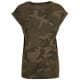 Thumbnail T-Shirts in : Ladies Camo Extended Shoulder Camo Tee BY112 von Build Your Brand