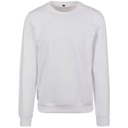 Premium Crewneck Sweatshirt in White von Build Your Brand (Artnum: BY119
