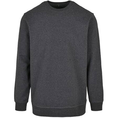 Basic Crew Neck Herren-Sweatshirt in Charcoal von Build Your Brand Basic (Artnum: BYBB003