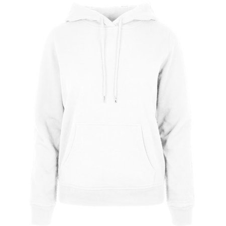 Kuscheliger Basic Damen-Hoodie in White von Build Your Brand Basic (Artnum: BYBB007