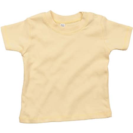 Nachhaltiges Baby T-Shirt aus Bio-Baumwolle in Soft Yellow von Babybugz (Artnum: BZ02