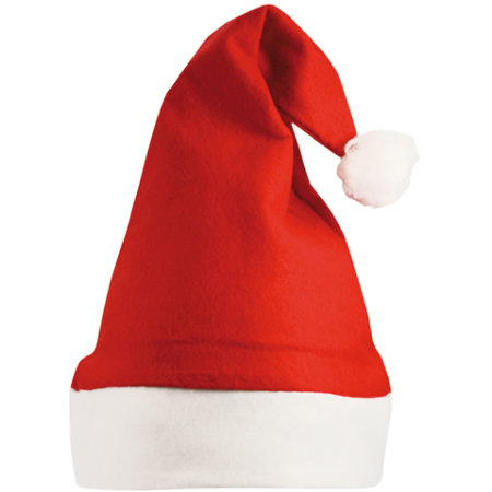 Christmas Hat / Nikolaus Mütze in Red|White von Printwear (Artnum: C4001
