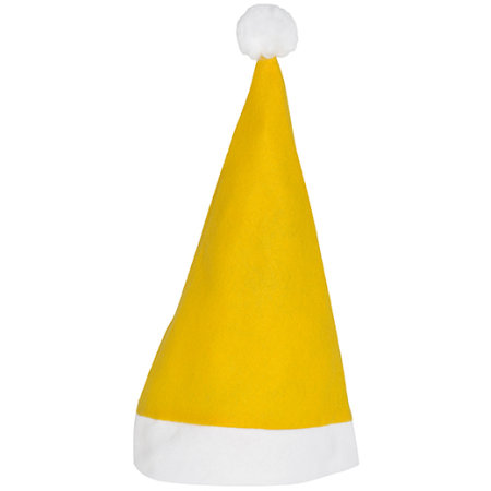 Christmas Hat / Nikolaus Mütze in Yellow|White von Printwear (Artnum: C4001