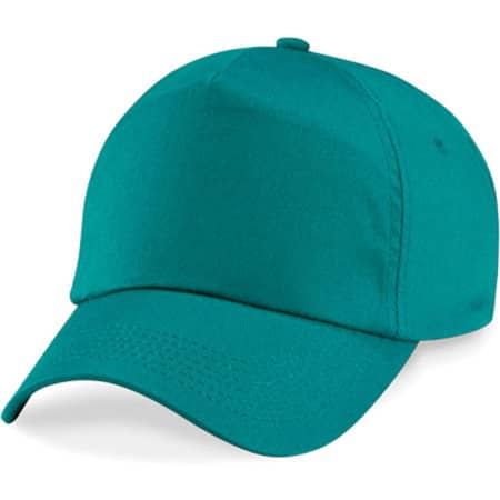 Basic Baseball-Cap mit Klettverschluss in Emerald von Beechfield (Artnum: CB10