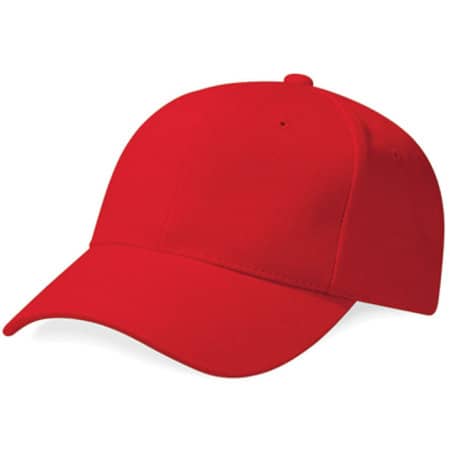 Pro-Style Heavy Brushed Cotton Cap in Classic Red von Beechfield (Artnum: CB65