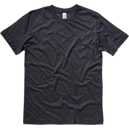 Unisex Jersey Crew Neck T-Shirt in Dark Grey von Canvas (Artnum: CV3001