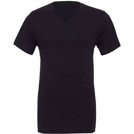 Jersey V-Neck T-Shirt in Black von Canvas (Artnum: CV3005