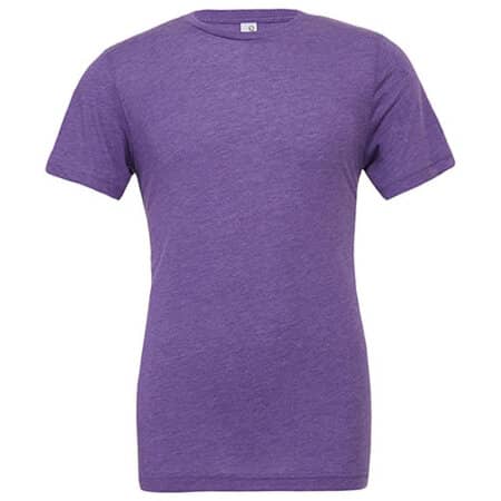 Unisex Triblend Crew Neck T-Shirt in Purple Triblend (Heather) von Canvas (Artnum: CV3413