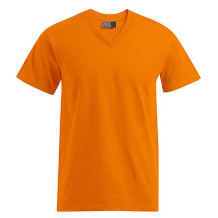Premium Herren T-Shirt mit V-Ausschnitt in Orange von Promodoro (Artnum: E3025