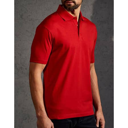 Men`s Jersey Polo in Fire Red von Promodoro (Artnum: E4020