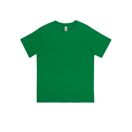 Fair produziertes Junior Classic T-Shirt aus nachhaltiger Bio-Baumwolle in Kelly Green von EarthPositive (Artnum: EPJ01