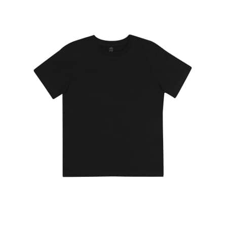 Fair produziertes Junior Classic T-Shirt aus nachhaltiger Bio-Baumwolle in Black von EarthPositive (Artnum: EPJ01