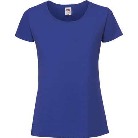 Klassisches Damen T-Shirt Iconic 195 in Royal Blue von Fruit of the Loom (Artnum: F186