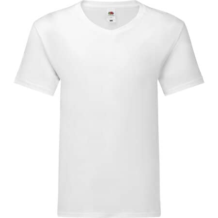 Basic V-Neck Herren T-Shirt Iconic 150 in White von Fruit of the Loom (Artnum: F273