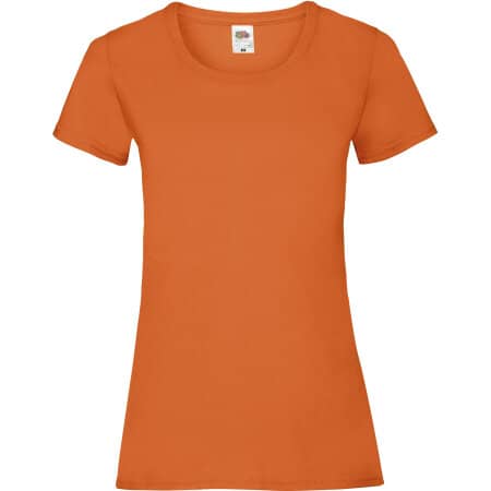 Klassisches Damen T-Shirt Valueweight in Orange von Fruit of the Loom (Artnum: F288N
