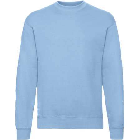 Basic Herren-Sweatshirt in Sky Blue von Fruit of the Loom (Artnum: F324